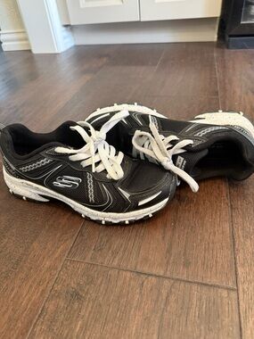 Skechers Kids Black and White Athletic Sneakers